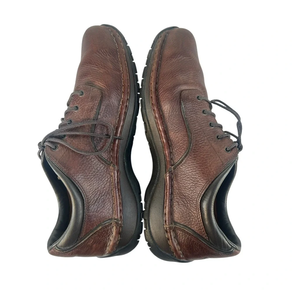 vtg Red Wing Shoes 8704 Safety Toe Oxfords Mens sz 10‎ Brown Lace Up